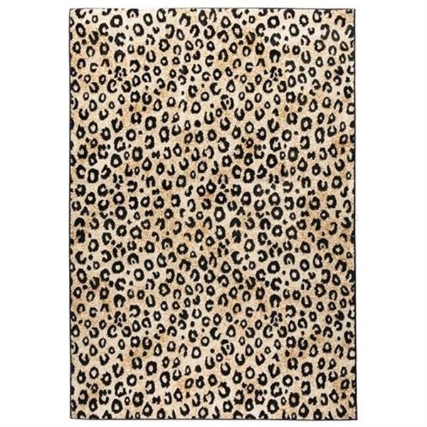 Perfectpillows 2 ft. 7 in. x 3 ft. 11 in. Dulcet Leopard Area Rug - Black PE1580364